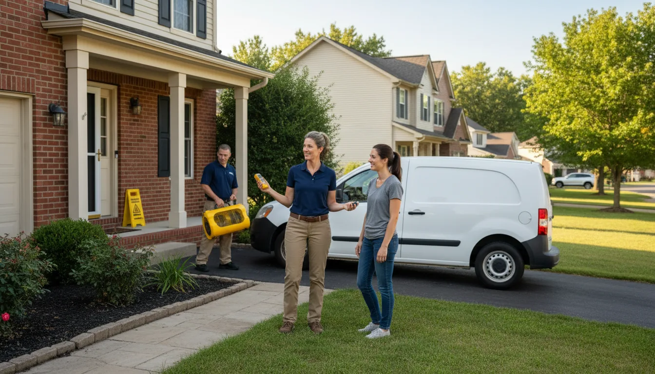 Residential water damage restoration in College Place, WA